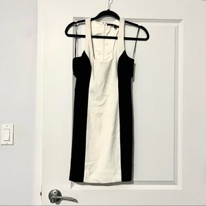 Jay Godfrey Black and White Fitted Dress
